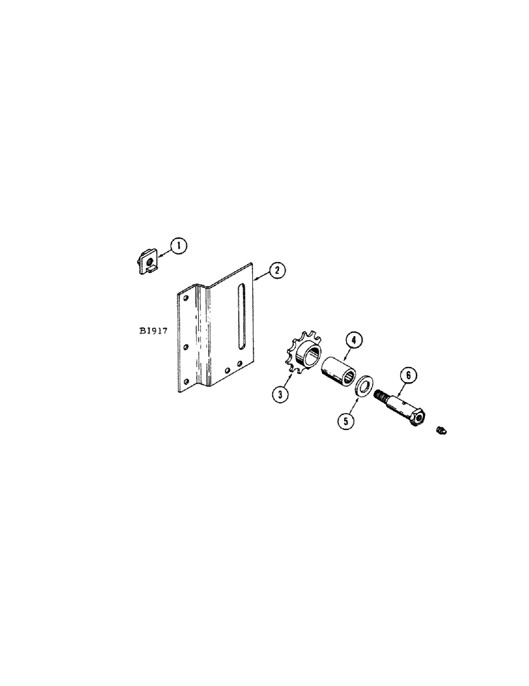 Схема запчастей Case IH 1010 - (094[B]) - FEED RAKE DRIVE TIGHTENER, BEFORE SERIAL NUMBER 8262501 (60) - PRODUCT FEEDING