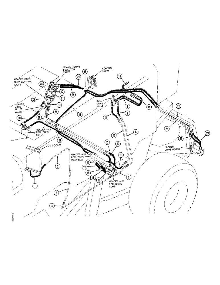 Схема запчастей Case IH 1670 - (1-28) - PICTORIAL INDEX, LEVELING SYSTEM (00) - PICTORIAL INDEX