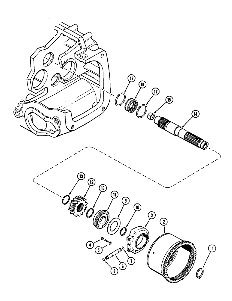 Схема запчастей Case IH 2290 - (6-242) - POWER SHIFT TRANSMISSION, PLANETARY OUTPUT (06) - POWER TRAIN