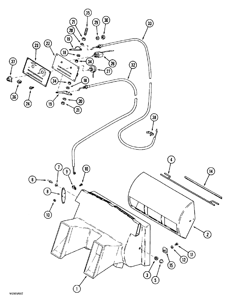 Схема запчастей Case IH 9370 QUADTRAC - (9-076) - CAB AIR CONDITIONER AND HEATER, CONTROLS AND AIR PLENUM (09) - CHASSIS/ATTACHMENTS