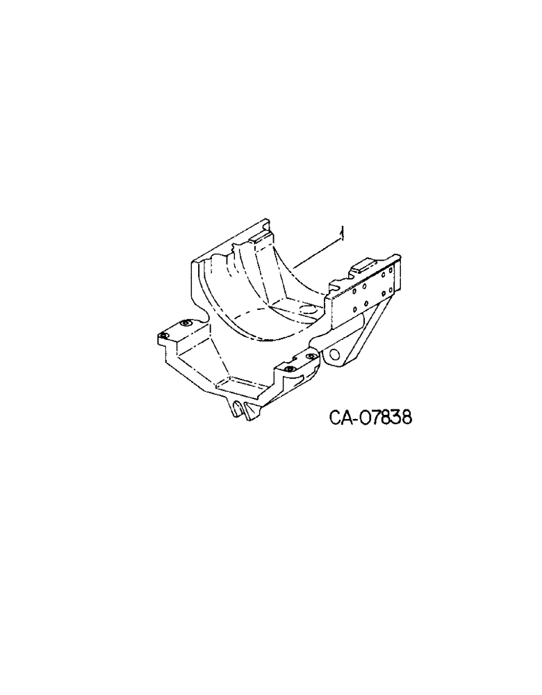 Схема запчастей Case IH 3488 - (14-03[A]) - SUSPENSION, FRONT AXLE BOLSTER Suspension