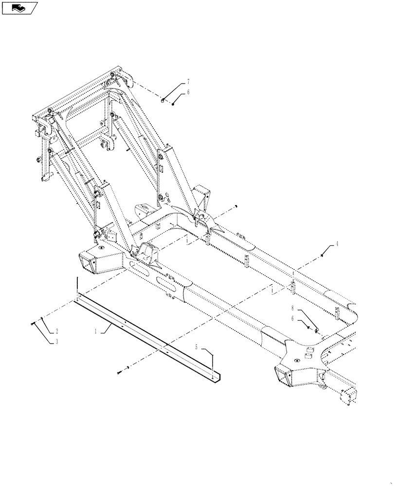 Схема запчастей Case IH 4420 - (12-014) - HARNESS MOUNTING GROUP (06) - ELECTRICAL