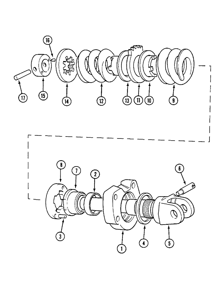 Схема запчастей Case IH 1294 - (9-274) - SELECTIVE SENSING - SHAFT ASSEMBLY (09) - CHASSIS/ATTACHMENTS