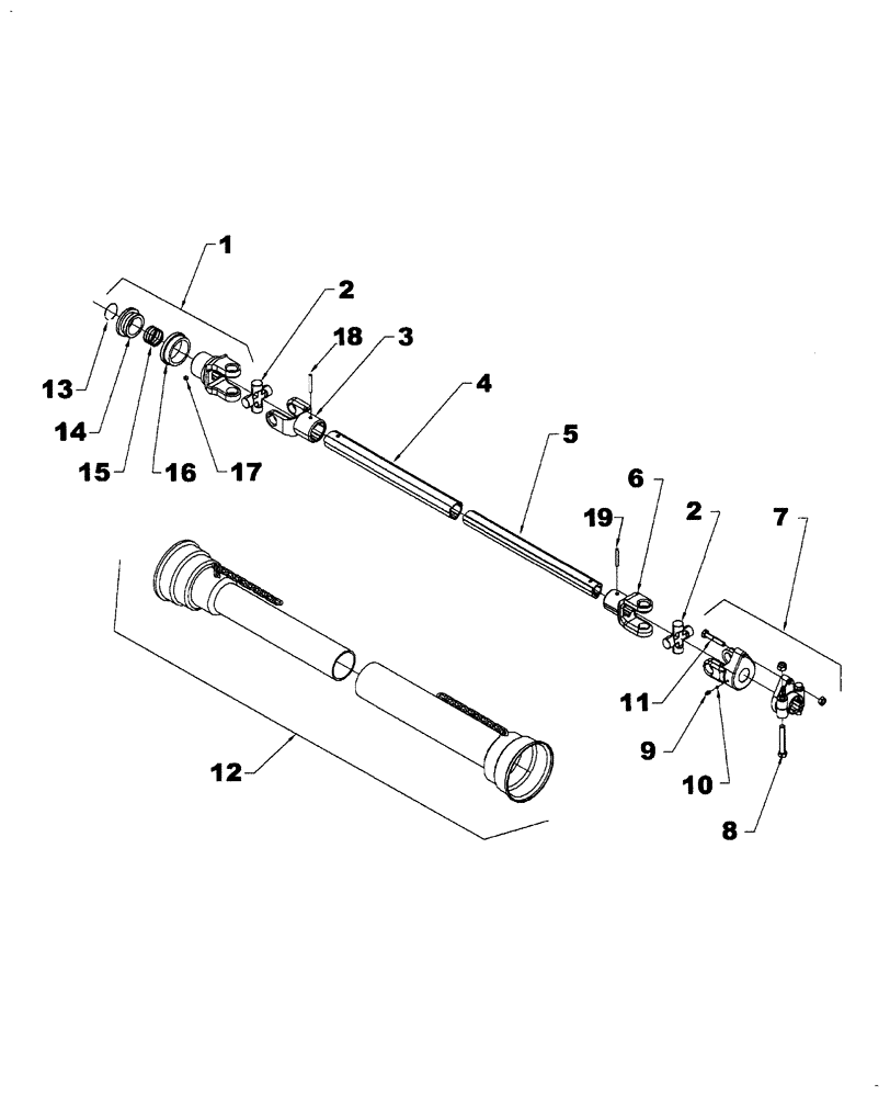 Схема запчастей Case IH BS184R - (106[01]) - DRIVELINE, ASN RAD010032 