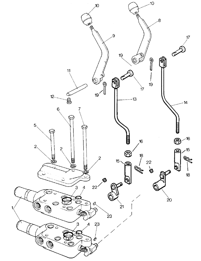 Схема запчастей Case IH 1690 - (K19-3) - TWO SECTION REMOTE VALVE, P.I.N. 11212527 AND AFTER, HIGH PLATFORM, CAB MODEL (07) - HYDRAULICS