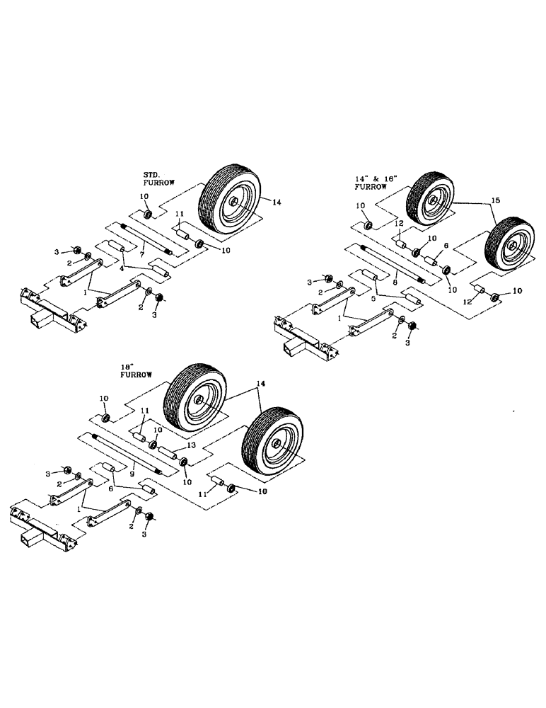 Схема запчастей Case IH AUSTOFT - (A01-10) - COMPACTION WHEEL Mainframe & Functioning Components