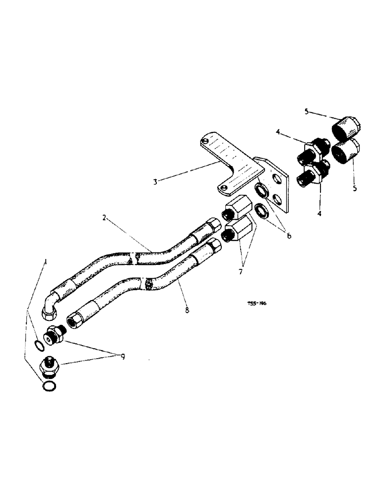 Схема запчастей Case IH 276 - (5-23) - SELF SEALING COUPLING ATTACHMENT, DOUBLE ACTING (08) - HYDRAULICS