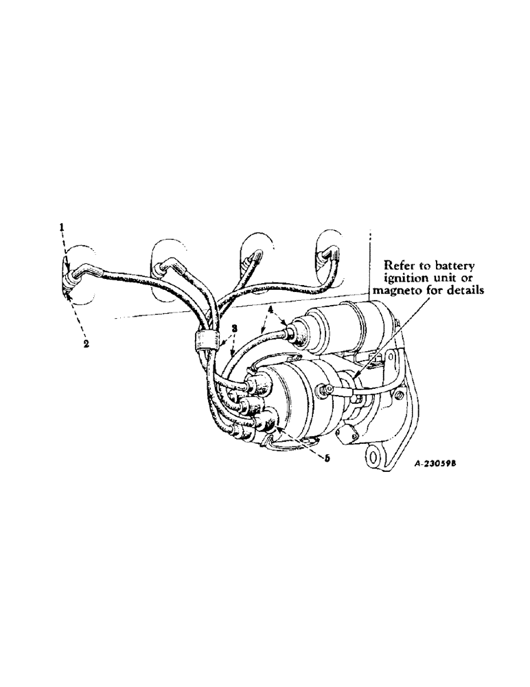 Схема запчастей Case IH 240 - (068) - ELECTRICAL SYSTEM, SPARK PLUGS, CABLES AND CONNECTIONS (06) - ELECTRICAL SYSTEMS