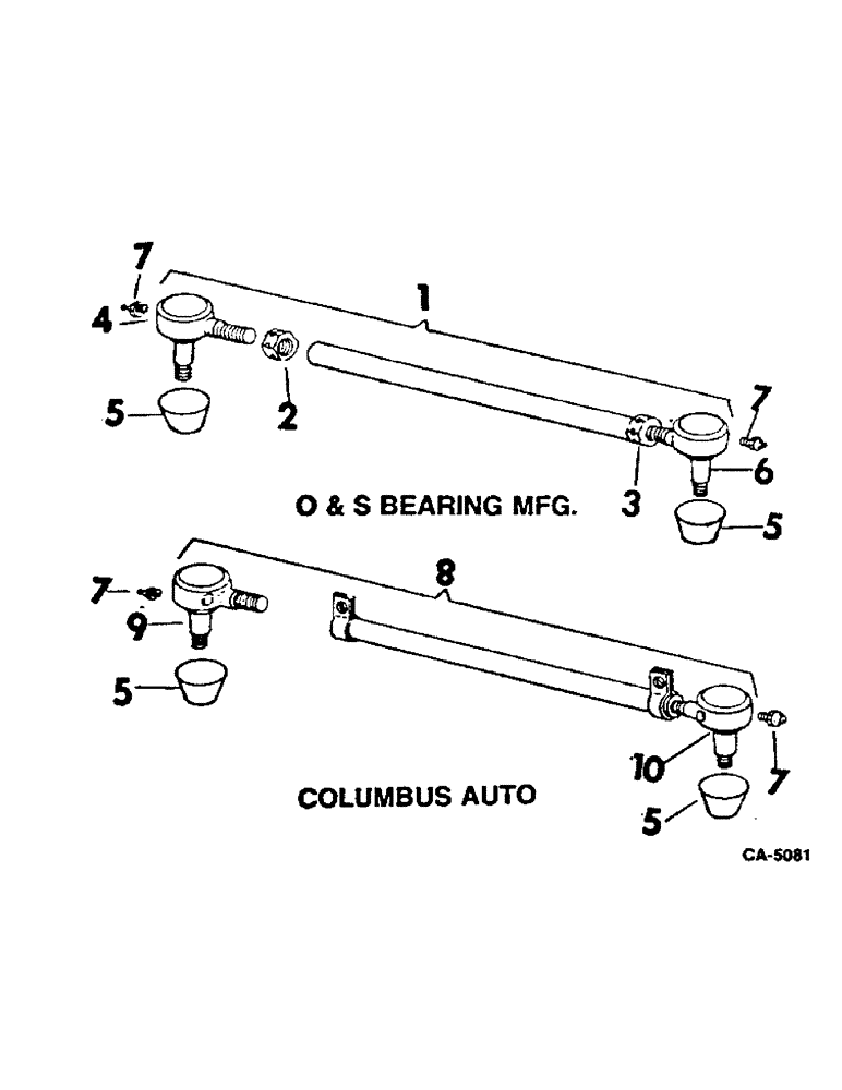 Схема запчастей Case IH 915 - (14-6) - SUSPENSION, STEERING AXLE TIE RODS, FIXED AXLE Suspension