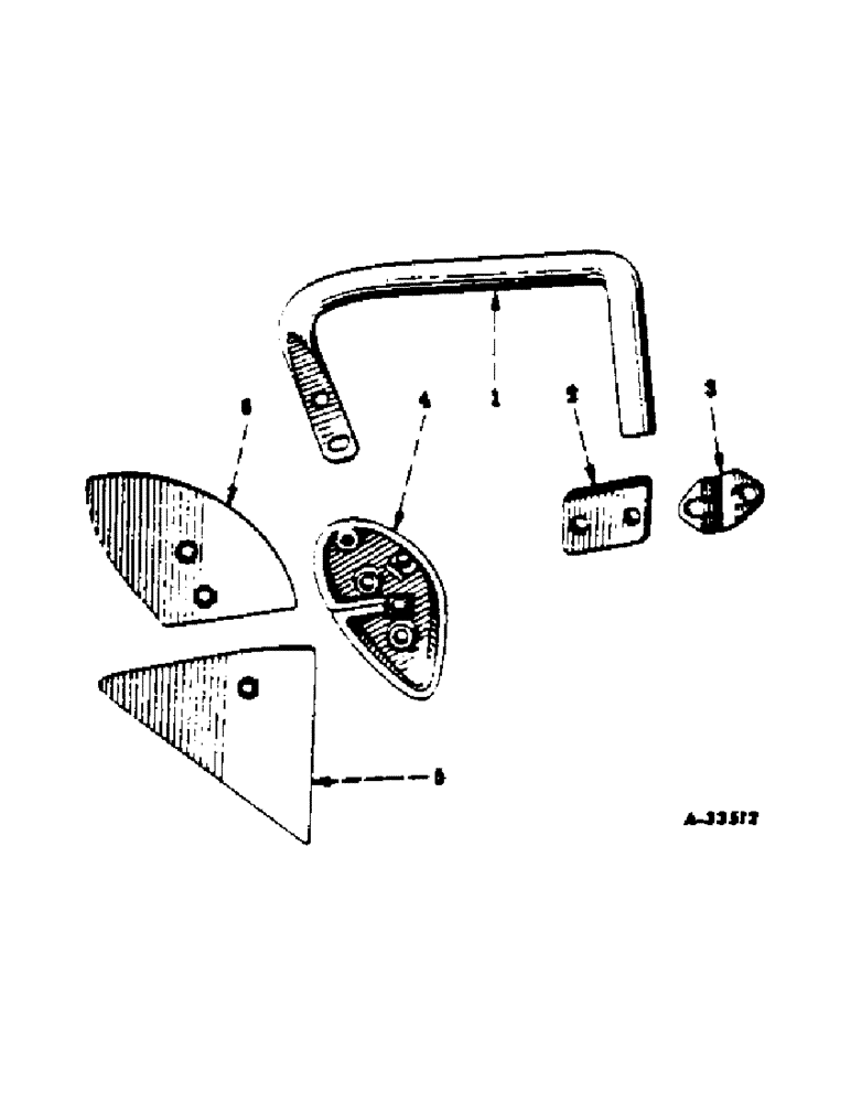 Схема запчастей Case IH 620 - (AC-06) - JOINTER, TWO PIECE BLADE, ONE PER FURROW 