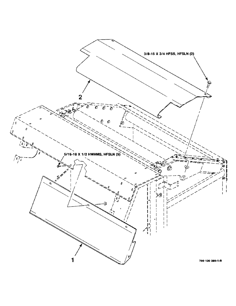 Схема запчастей Case IH 8430 - (7-05) - SHIELDS ASSEMBLY (TOP) (12) - MAIN FRAME