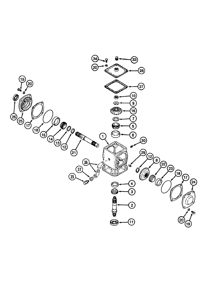 Схема запчастей Case IH 2555 - (09A-16) - GEARBOX JJC0249298 - (13) - PICKING SYSTEM