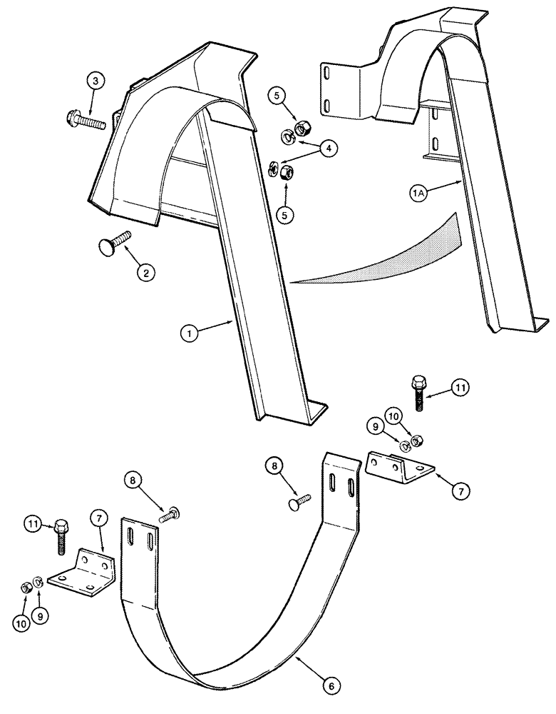 Схема запчастей Case IH 2555 - (09C-14) - FAN PULLEY GUARDS (15) - HANDLING SYSTEM