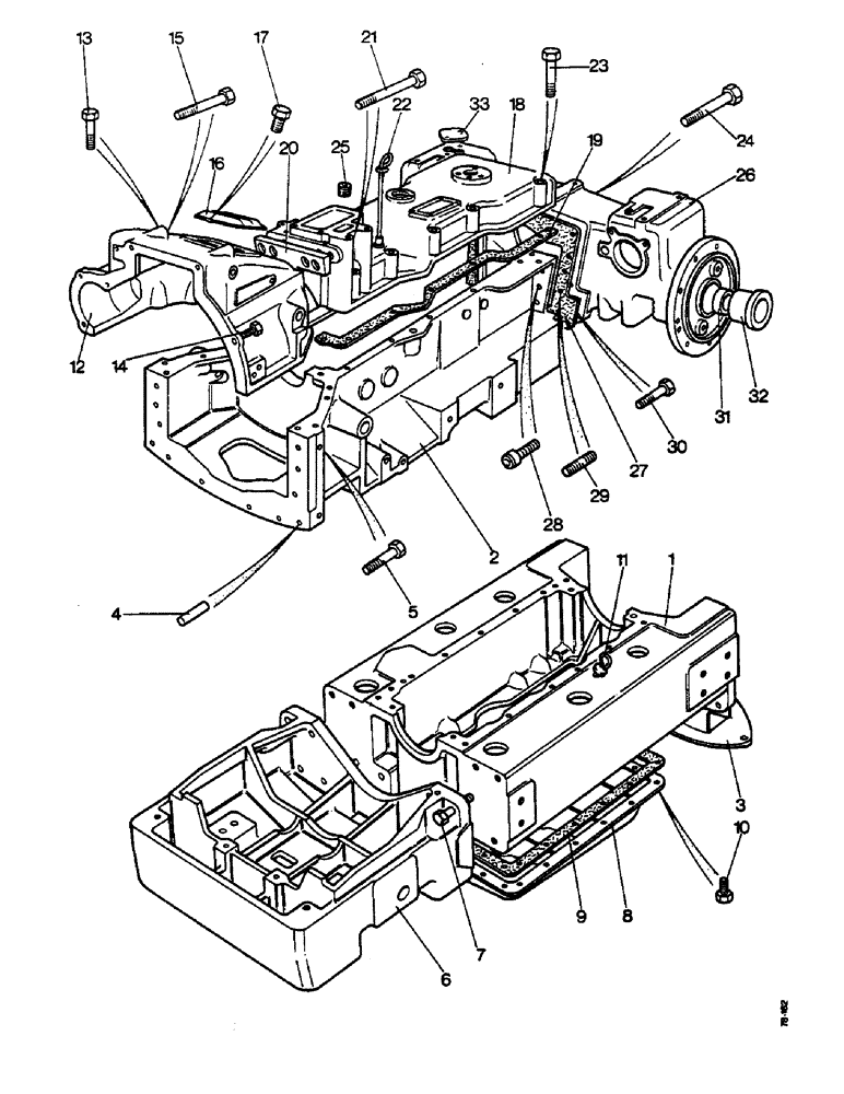 Схема запчастей Case IH 990 - (L06) - CHASSIS, MAIN FRAME AND REAR AXLE, 990, 995 AND 996 TRACTORS (12) - CHASSIS