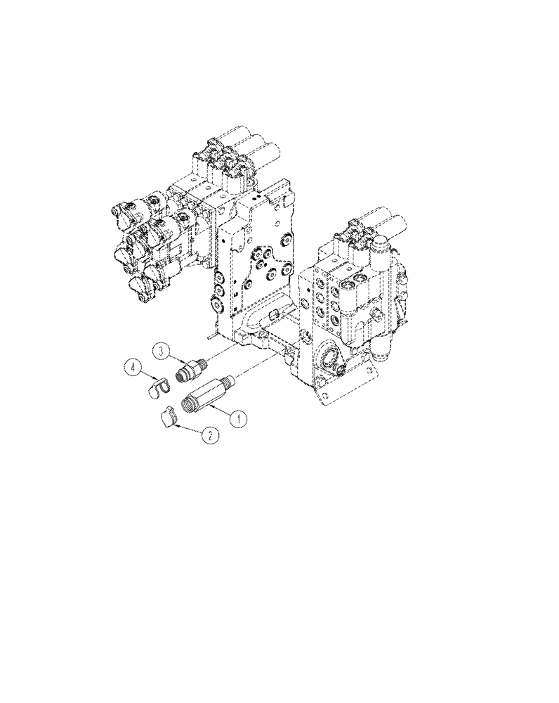 Схема запчастей Case IH STX375 - (08-45) - MOTOR RETURN (08) - HYDRAULICS