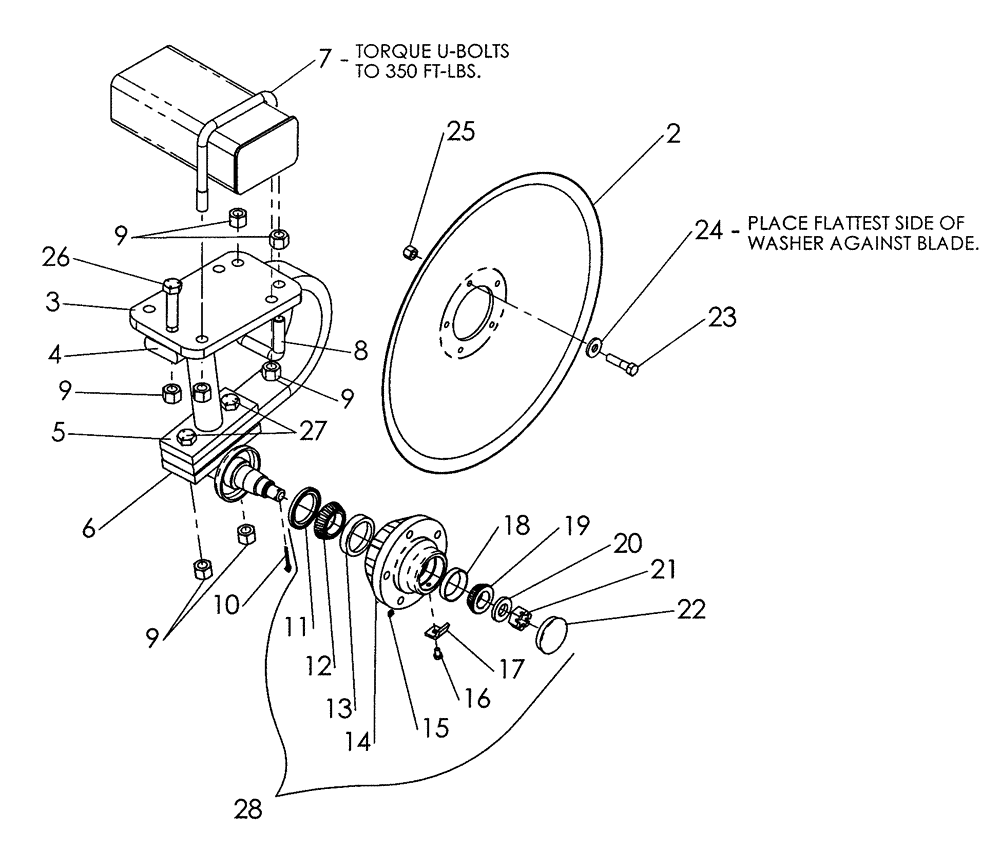 Схема запчастей Case IH 530B - (75.200.03) - CUSHION DISC MOUNT ASSEMBLY (09) - CHASSIS/ATTACHMENTS