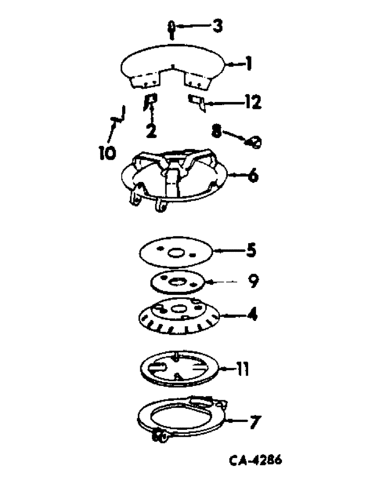 Схема запчастей Case IH 386 - (AF-17) - PEANUT PLANTING EQUIPMENT, ROTARY CONE BOTTOM, QUANTITIES SHOWN ARE PER ROW 