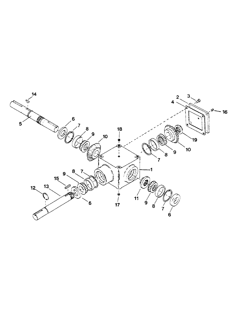 Схема запчастей Case IH 1802 - (35) - GEARBOX ASSEMBLY 