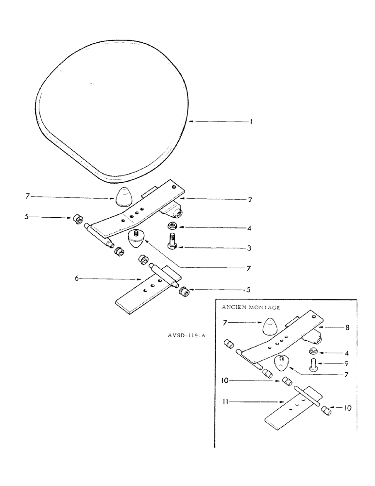 Схема запчастей Case IH FU-267D - (236) - SEAT EQUIPMENT (ORDINARY TYPE) (09) - CHASSIS