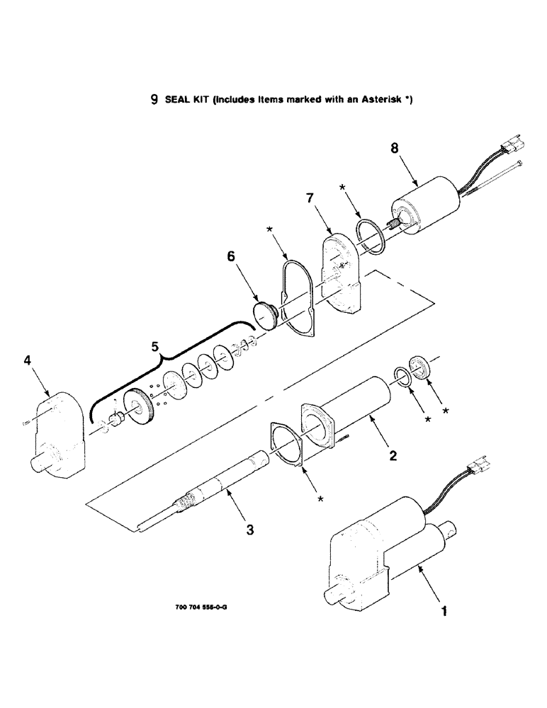 Схема запчастей Case IH 8850 - (05-22) - ACTUATOR ASSEMBLY, 700704556 ACTUATOR ASSEMBLY COMPLETE (04) - ELECTRICAL SYSTEMS