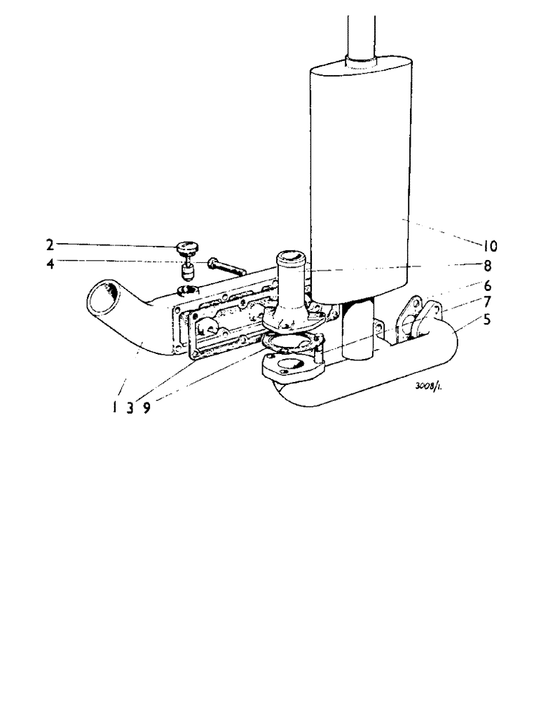 Схема запчастей Case IH 880A - (019) - MANIFOLDS (01) - ENGINE