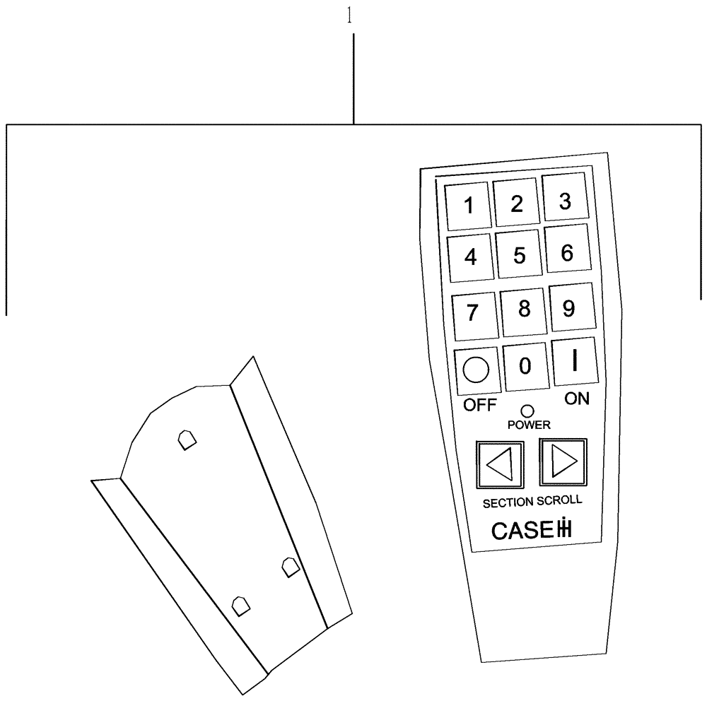 Схема запчастей Case IH 4430 - (55.635.08) - ACCUBOOM REMOTE SECTION CONTROL (55) - ELECTRICAL SYSTEMS