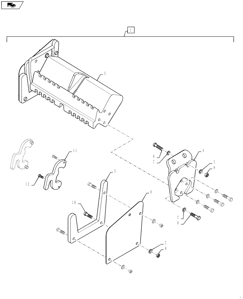 Схема запчастей Case IH STEIGER 400 - (88.037.01) - DIA KIT, ADDITIONAL PRODUCTS - REAR FRAME BALLAST WEIGHT CASTING (RC) (88) - ACCESSORIES