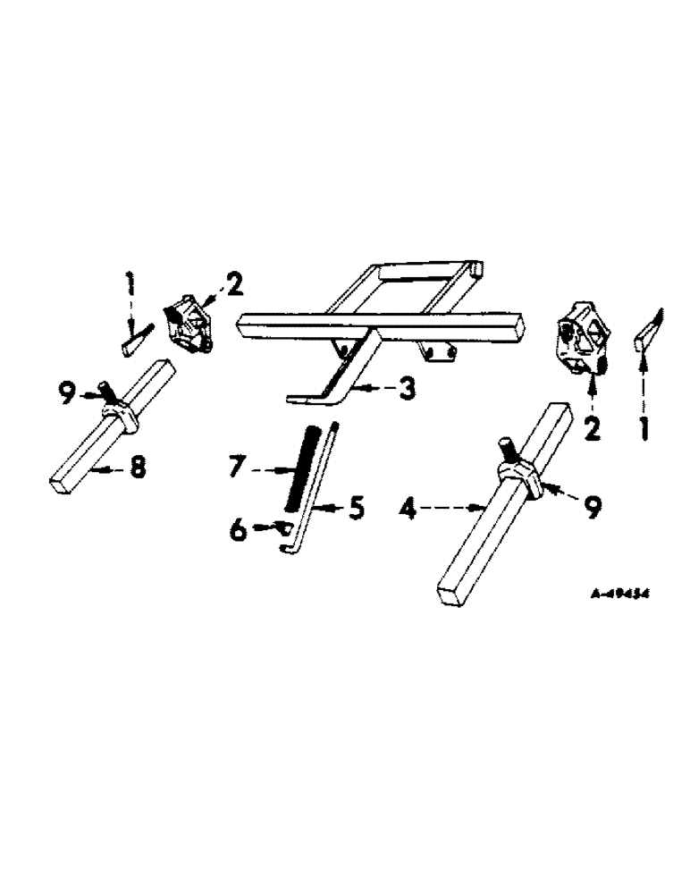 Схема запчастей Case IH 184 - (H-08) - PLANTER ATTACHING UNIT 