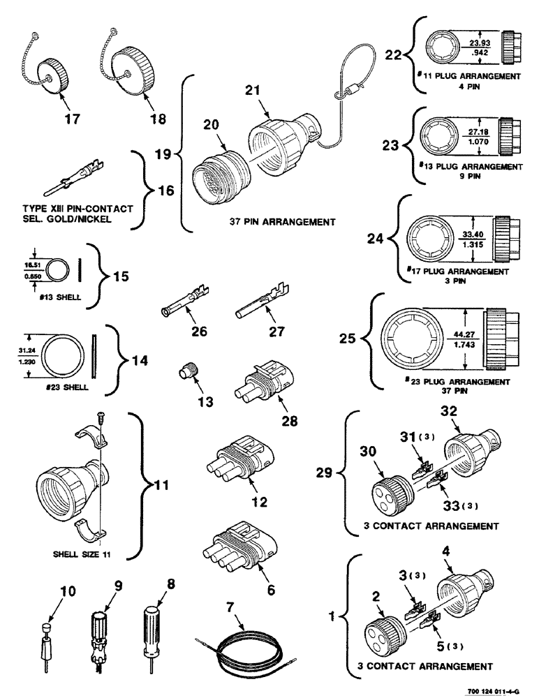 Схема запчастей Case IH 8590 - (04-14) - ELECTRICAL HARNESS SERVICE PARTS, (CONT) (06) - ELECTRICAL