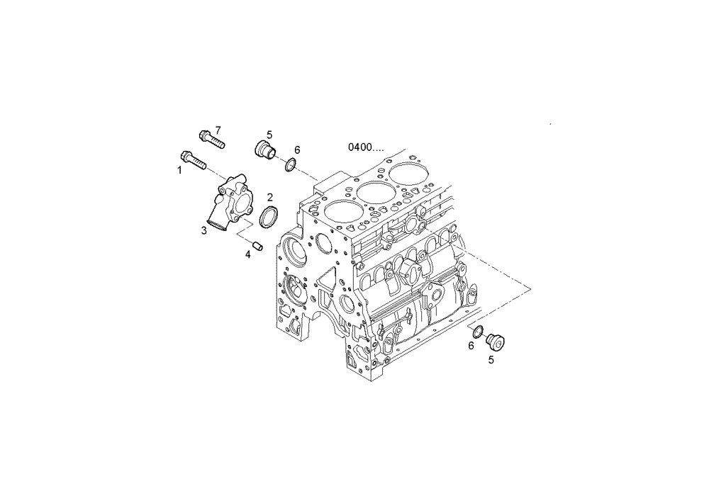 Схема запчастей Case IH F4CE0354C D601 - (3210.279) - WATER LINES 