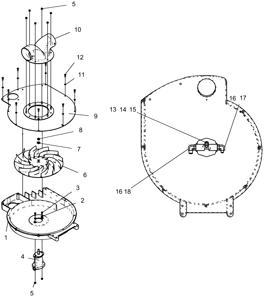 Схема запчастей Case IH 1260 - (35.752.01) - FAN - ASSEMBLY (35) - HYDRAULIC SYSTEMS