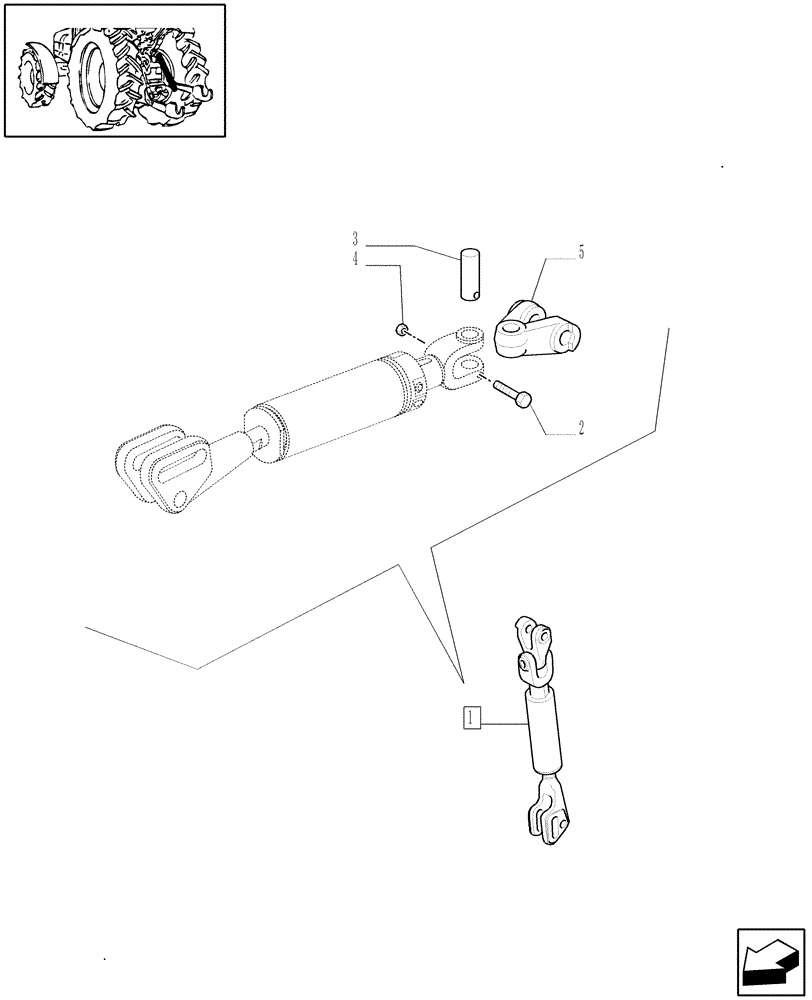 Схема запчастей Case IH MXM130 - (1.89.6/09E[01]) - (VAR.900) HYDR. ADJUST. OF RIGHT TIE-ROD AND 3 POINT LINK FOR CLOSED CCLS CENTRE - TIE-ROD - C5165 (09) - IMPLEMENT LIFT