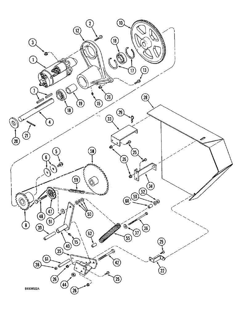 Схема запчастей Case IH 1644 - (9A-44) - FEEDER REVERSER, WITHOUT ROCK TRAP (13) - FEEDER