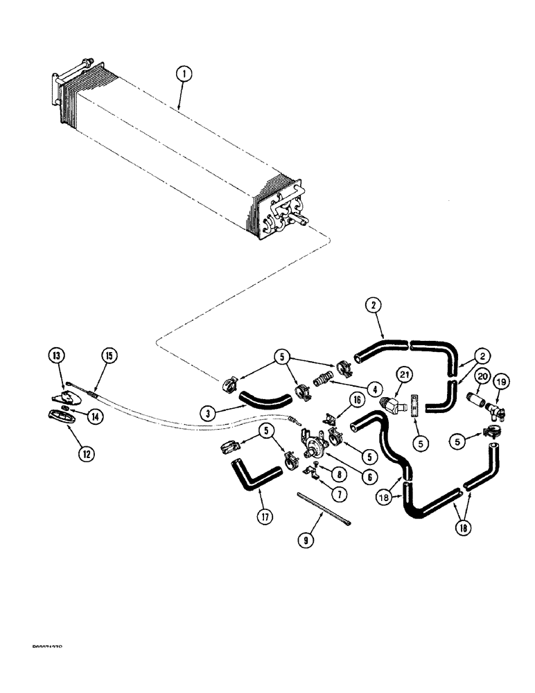 Схема запчастей Case IH 8930 - (9-098) - CAB, HEATER (09) - CHASSIS/ATTACHMENTS