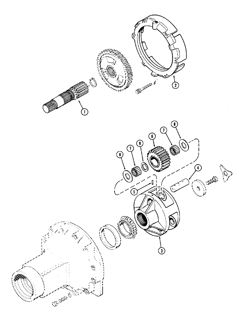 Схема запчастей Case IH 1370 - (216) - REAR AXLE PLANETARY CONVERSION KIT (06) - POWER TRAIN