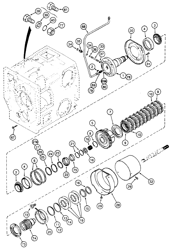 Схема запчастей Case IH 7210 - (6-062) - MECHANICAL FRONT DRIVE (06) - POWER TRAIN