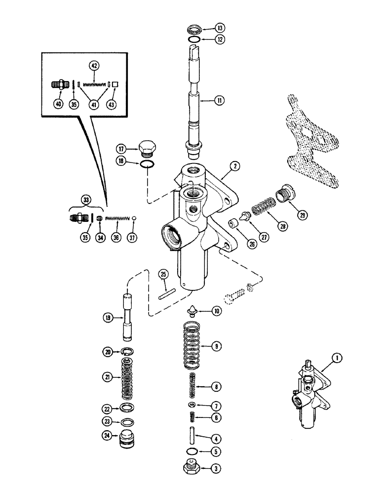 Схема запчастей Case IH 2590 - (6-224) - A139858 REGULATOR VALVE (06) - POWER TRAIN