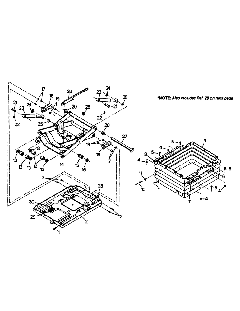 Схема запчастей Case IH 9130 - (01-27) - SEAT ASSEMBLY, UPPER SUSPENSION (10) - CAB