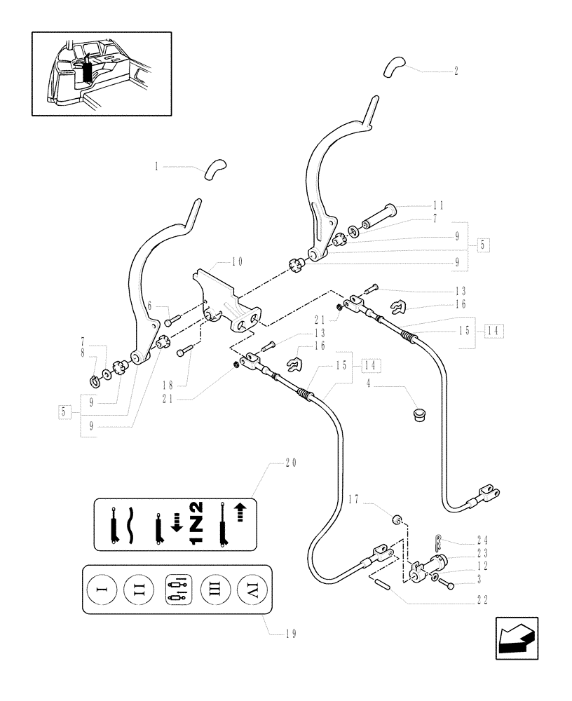 Схема запчастей Case IH MAXXUM 110 - (1.96.2/03) - 2 REMOTE CONTROL VALVES FOR 113 L/MIN CCLS - CONTROL VALVE CONTROL (VAR.332849-332851-333851) (10) - OPERATORS PLATFORM/CAB