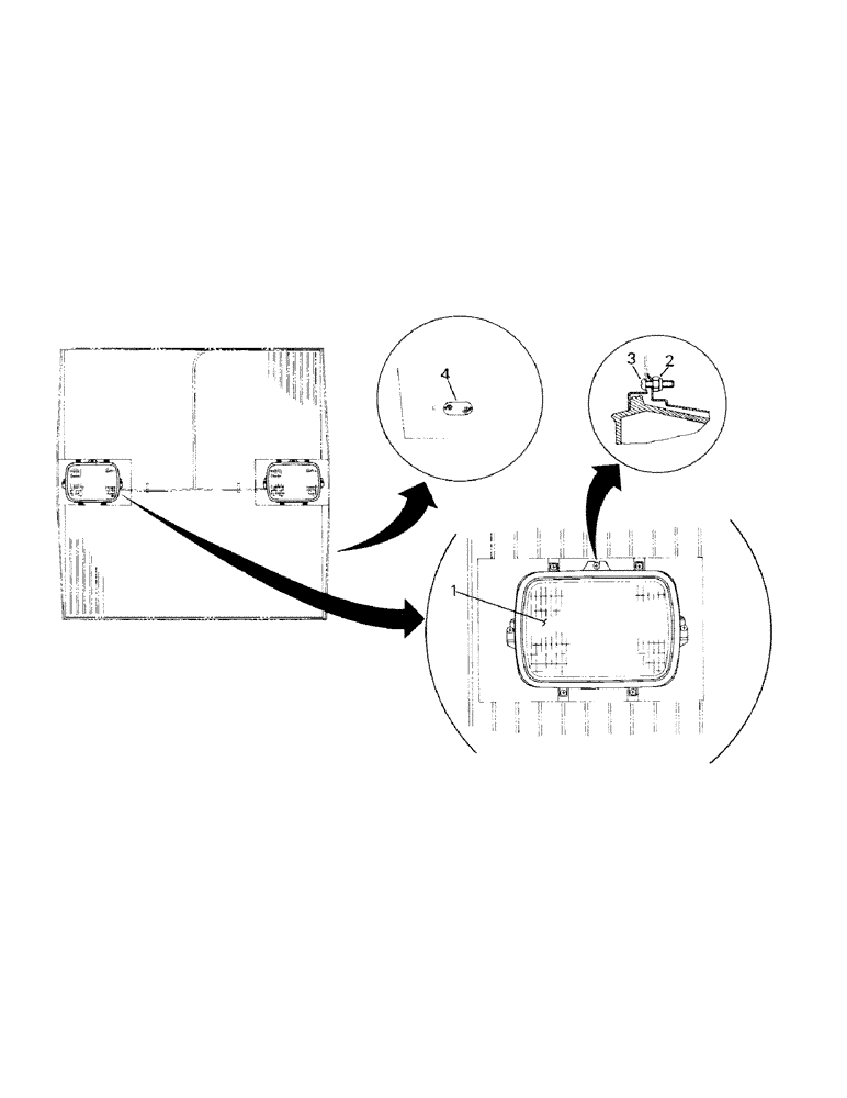 Схема запчастей Case IH STEIGER - (02-24) - CHASSIS LIGHTS - GRILLE (06) - ELECTRICAL