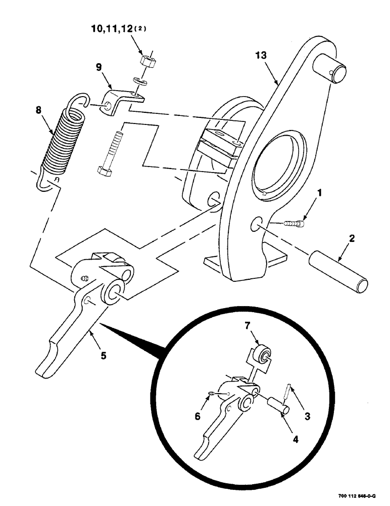 Схема запчастей Case IH 8580 - (05-12) - CLUTCH DOG ASSEMBLY (13) - FEEDER