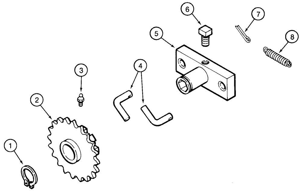 Схема запчастей Case IH 1220 - (35.720.18) - DRIVE RATCHET SPROCKET ASSEMBLY (35) - HYDRAULIC SYSTEMS