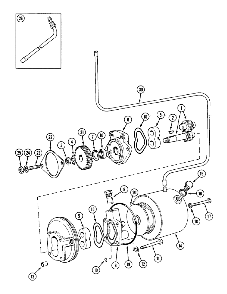 Схема запчастей Case IH 1594 - (5-114) - STEERING PUMP AND RESERVOIR (05) - STEERING