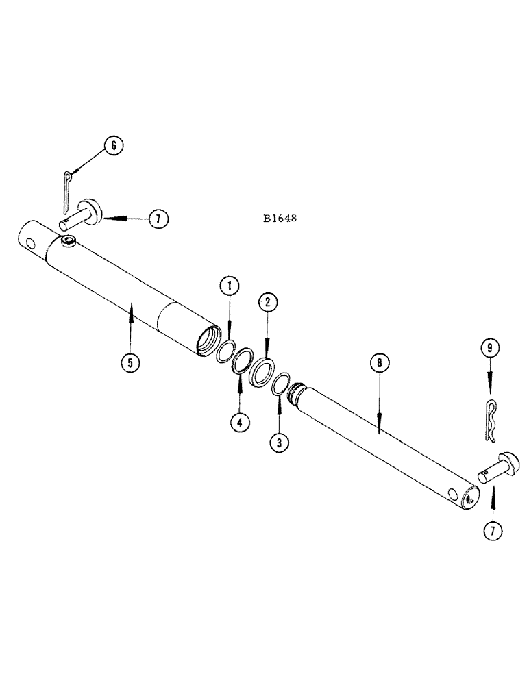 Схема запчастей Case IH 660 - (064) - HEADER LIFT CYLINDER 