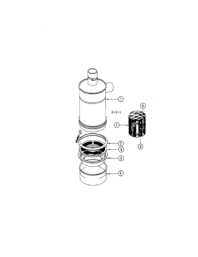 Схема запчастей Case IH 660 - (324) - G45473 AIR CLEANER 