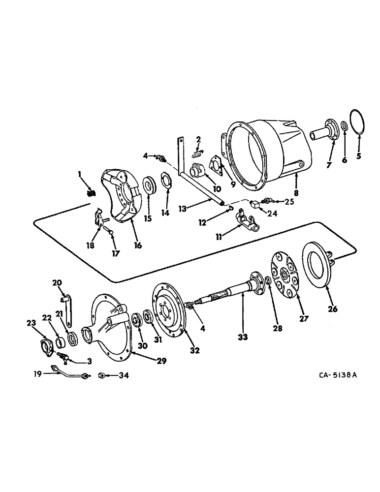 Схема запчастей Case IH 715 - (07-07) - DRIVE TRAIN, CLUTCH AND CLUTCH HOUSING Drive Train