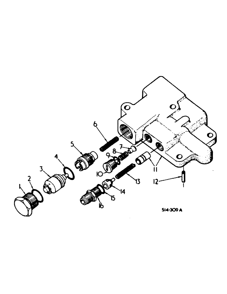 Схема запчастей Case IH 385 - (10-17) - HYDRAULICS, UNLOADING AND FLOW CONTROL VALVE (07) - HYDRAULICS