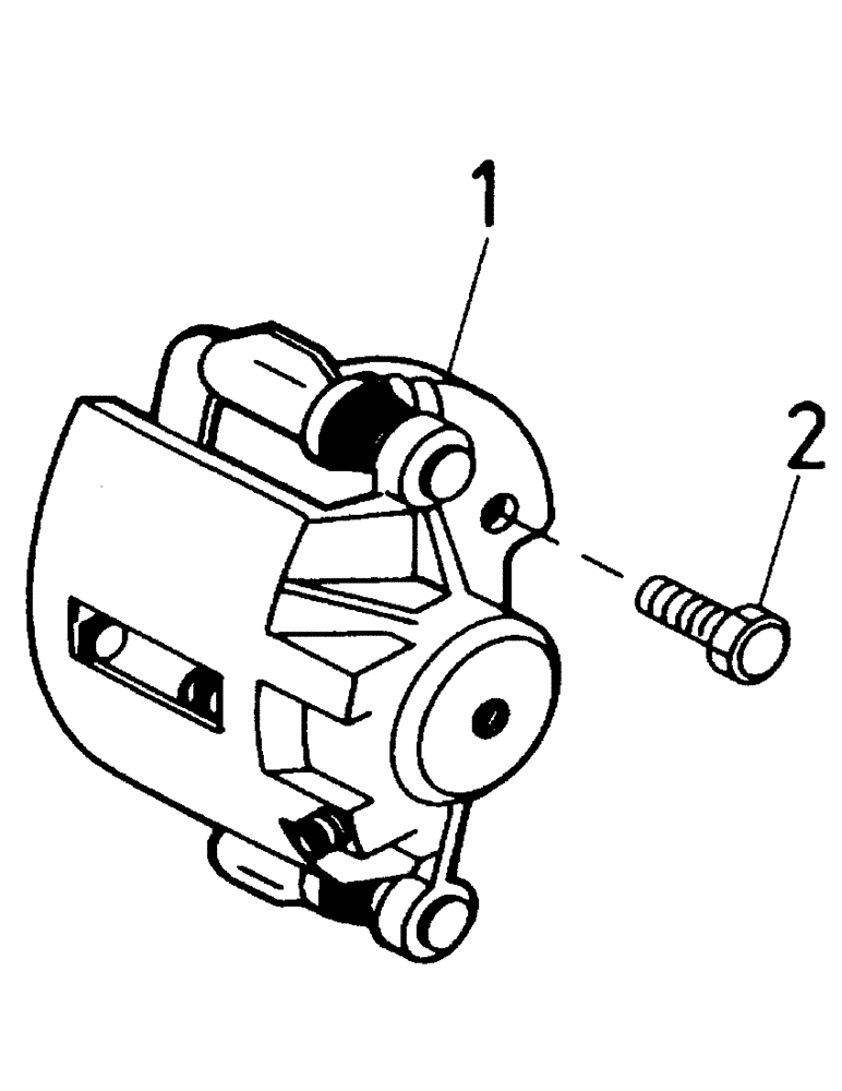 Схема запчастей Case IH AUSTOFT - (A02-08) - BRAKE CALLIPER, LH/RH FRONT AND RH REAR Mainframe & Functioning Components