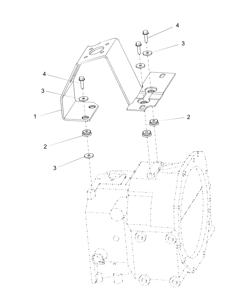 Схема запчастей Case IH DX29 - (10.01) - STEERING COLUMN BRACKET (10) - OPERATORS PLATFORM/CAB