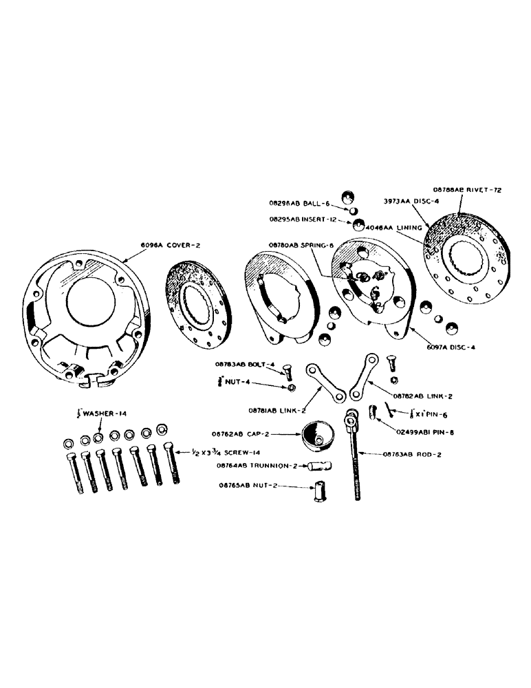 Схема запчастей Case IH 500-SERIES - (060) - DIFFERENTIAL BRAKE (06) - POWER TRAIN